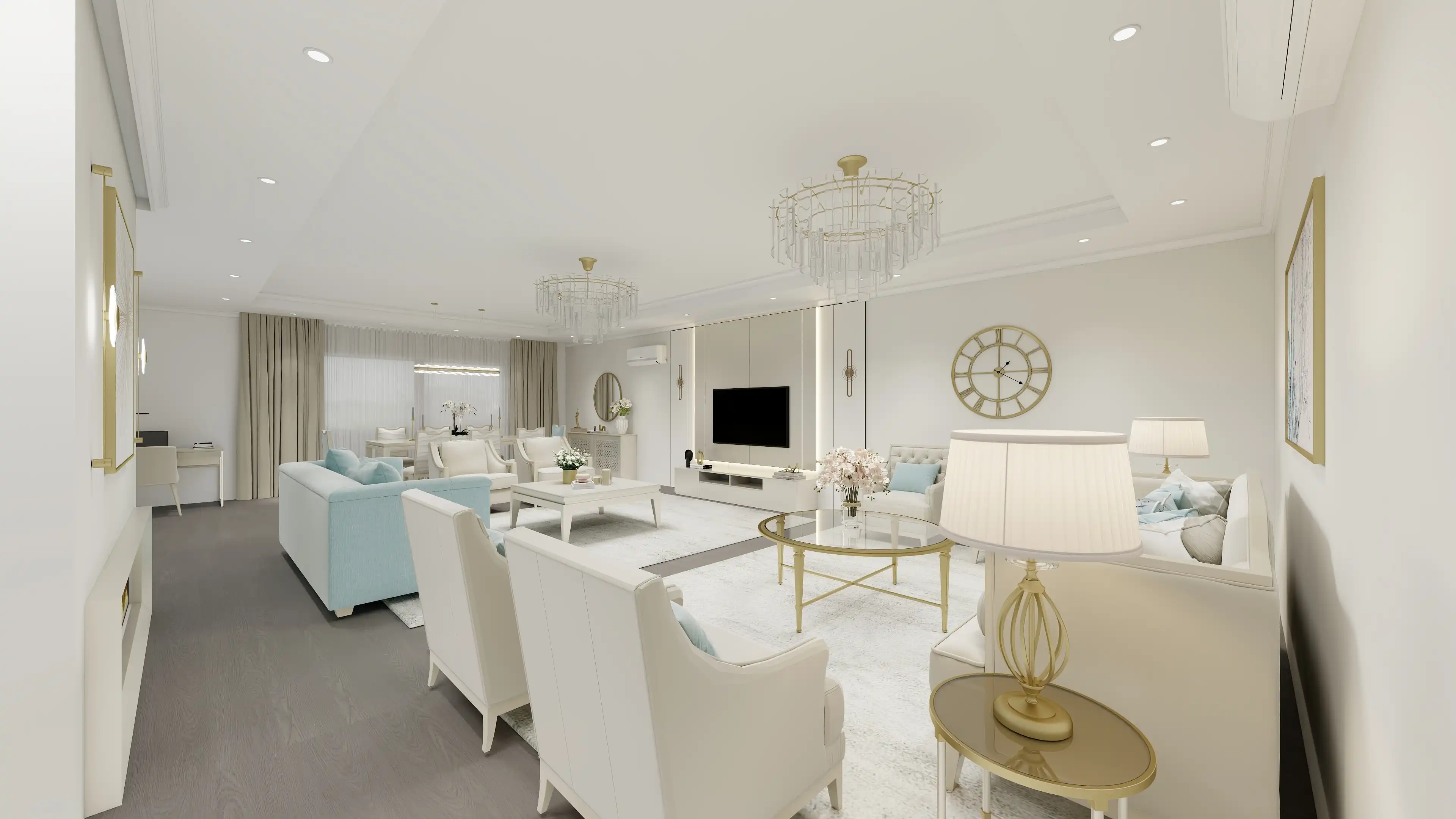 طراحی داخلی سالن