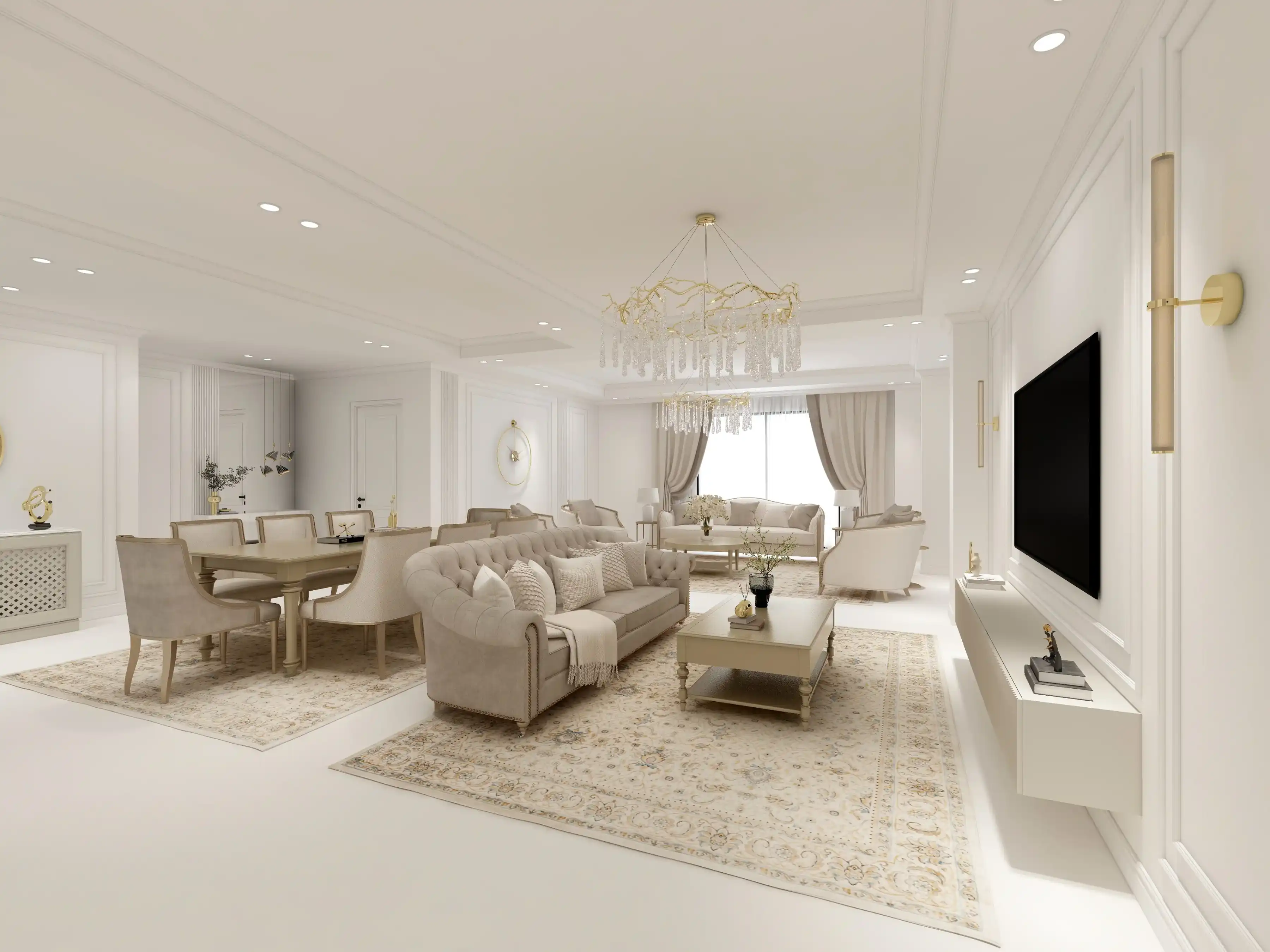 طراحی داخلی سالن