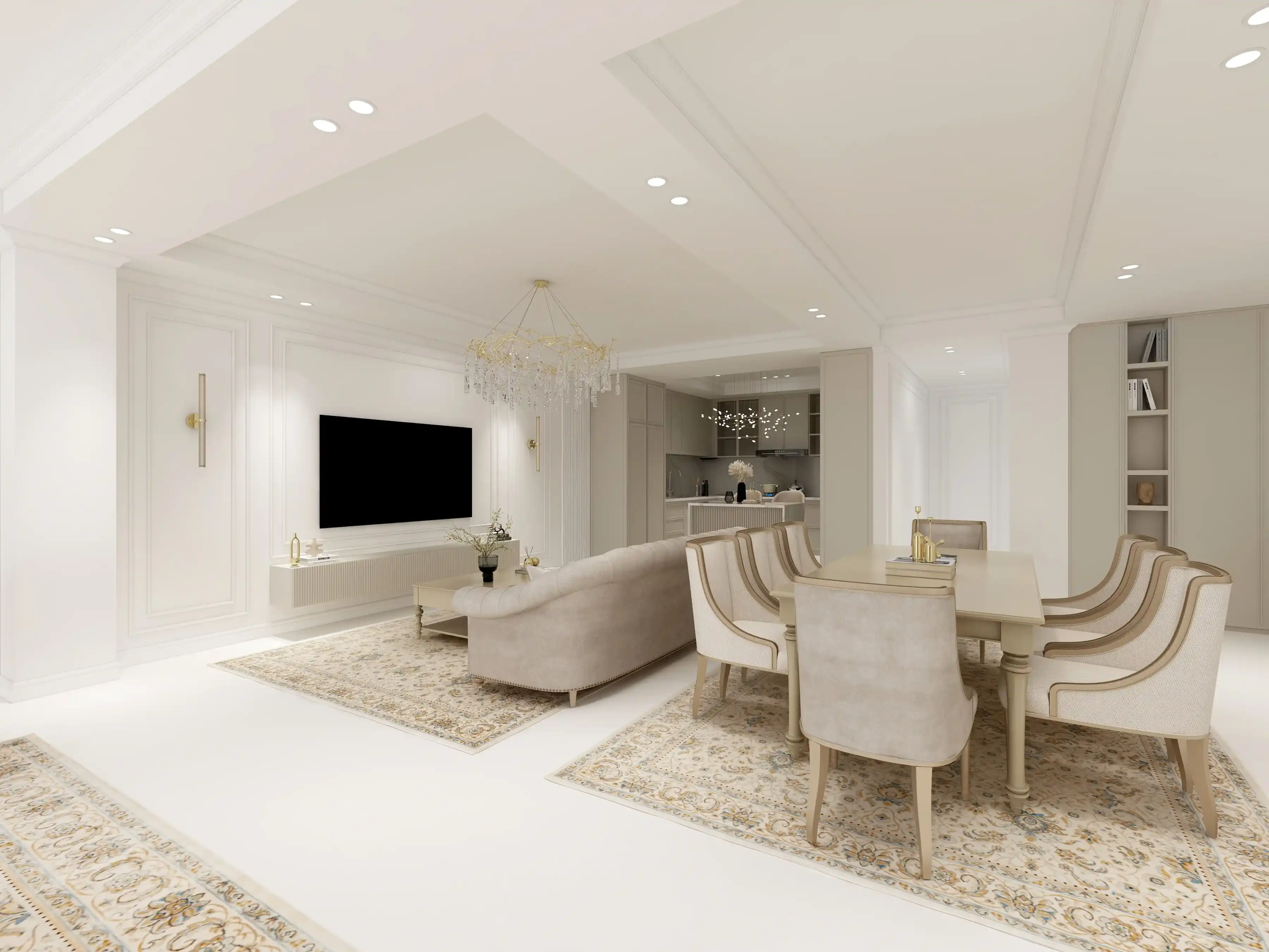 طراحی داخلی سالن