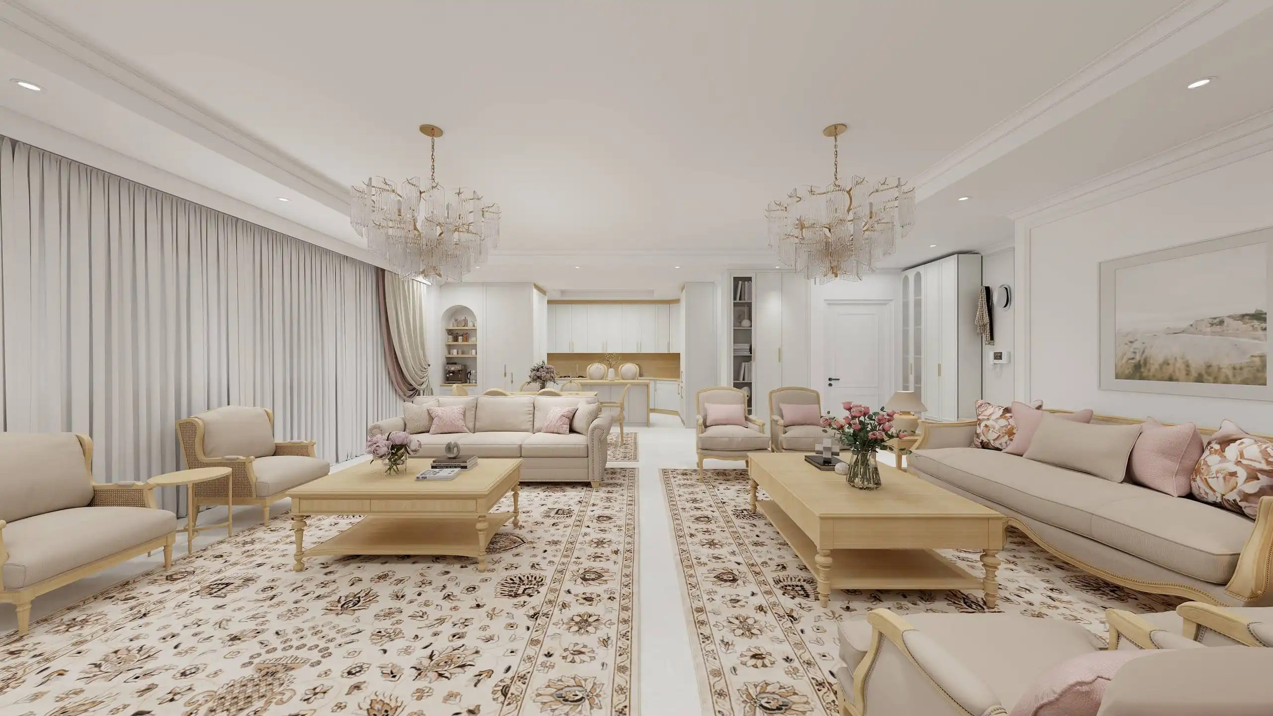 طراحی داخلی سالن