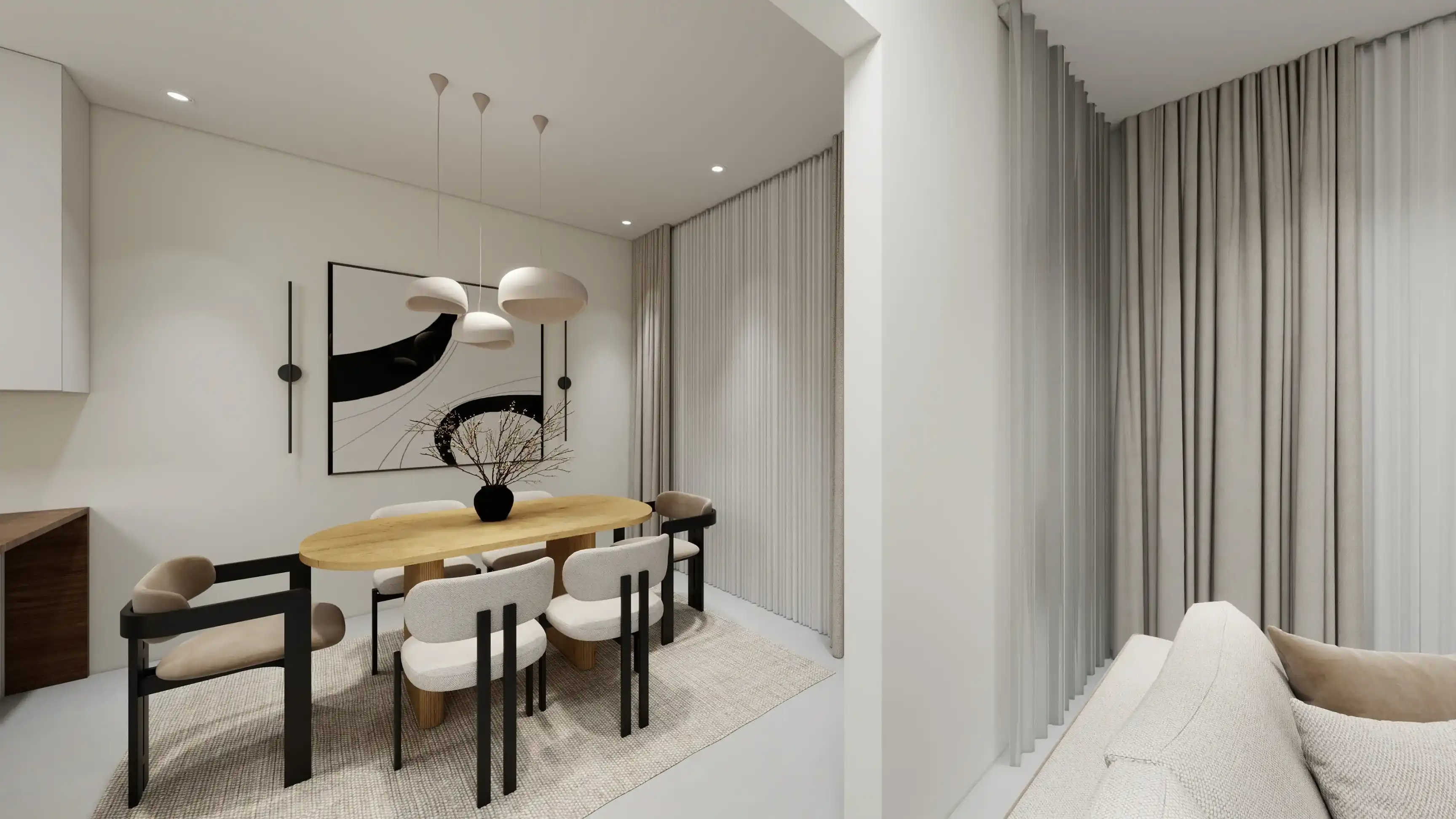 طراحی داخلی سالن