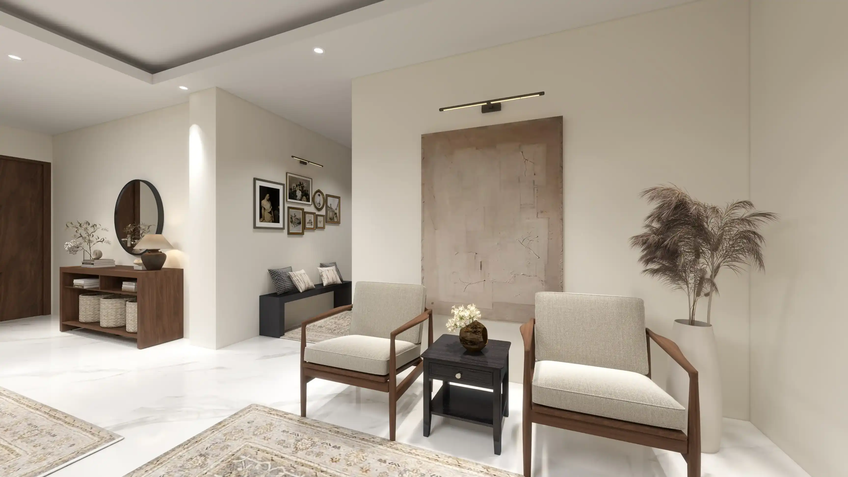 طراحی داخلی سالن