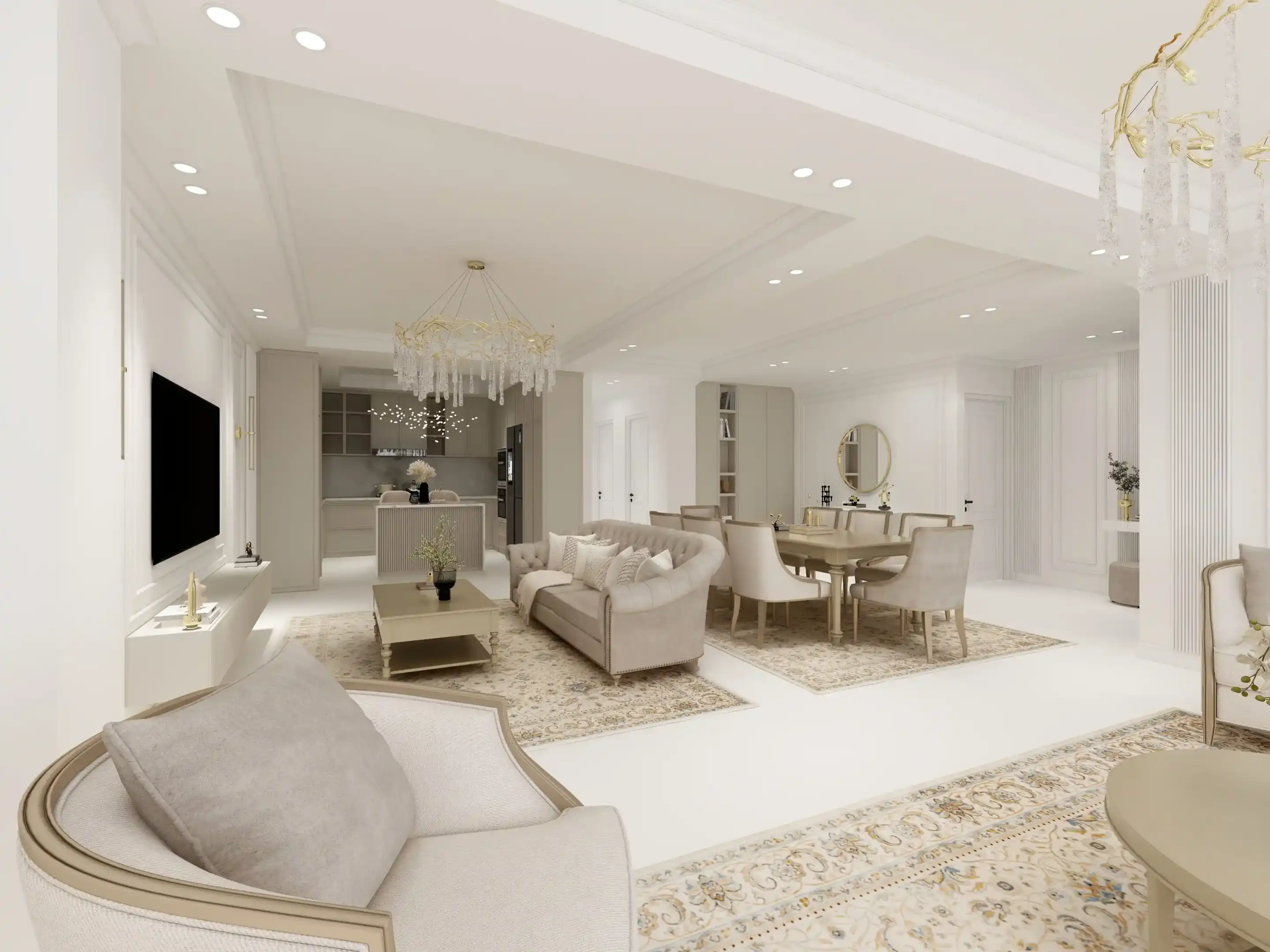 طراحی داخلی سالن