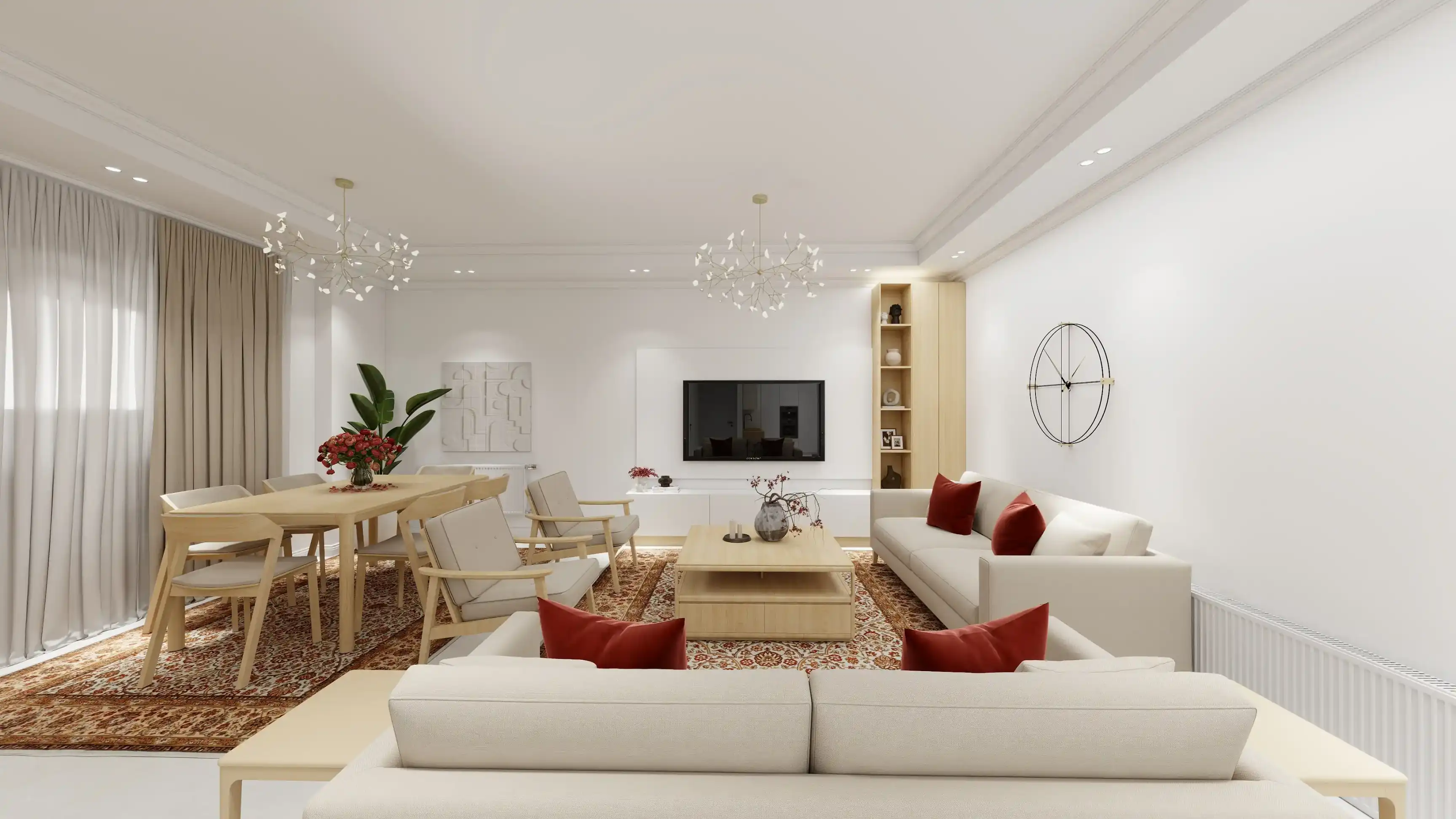 طراحی داخلی سالن