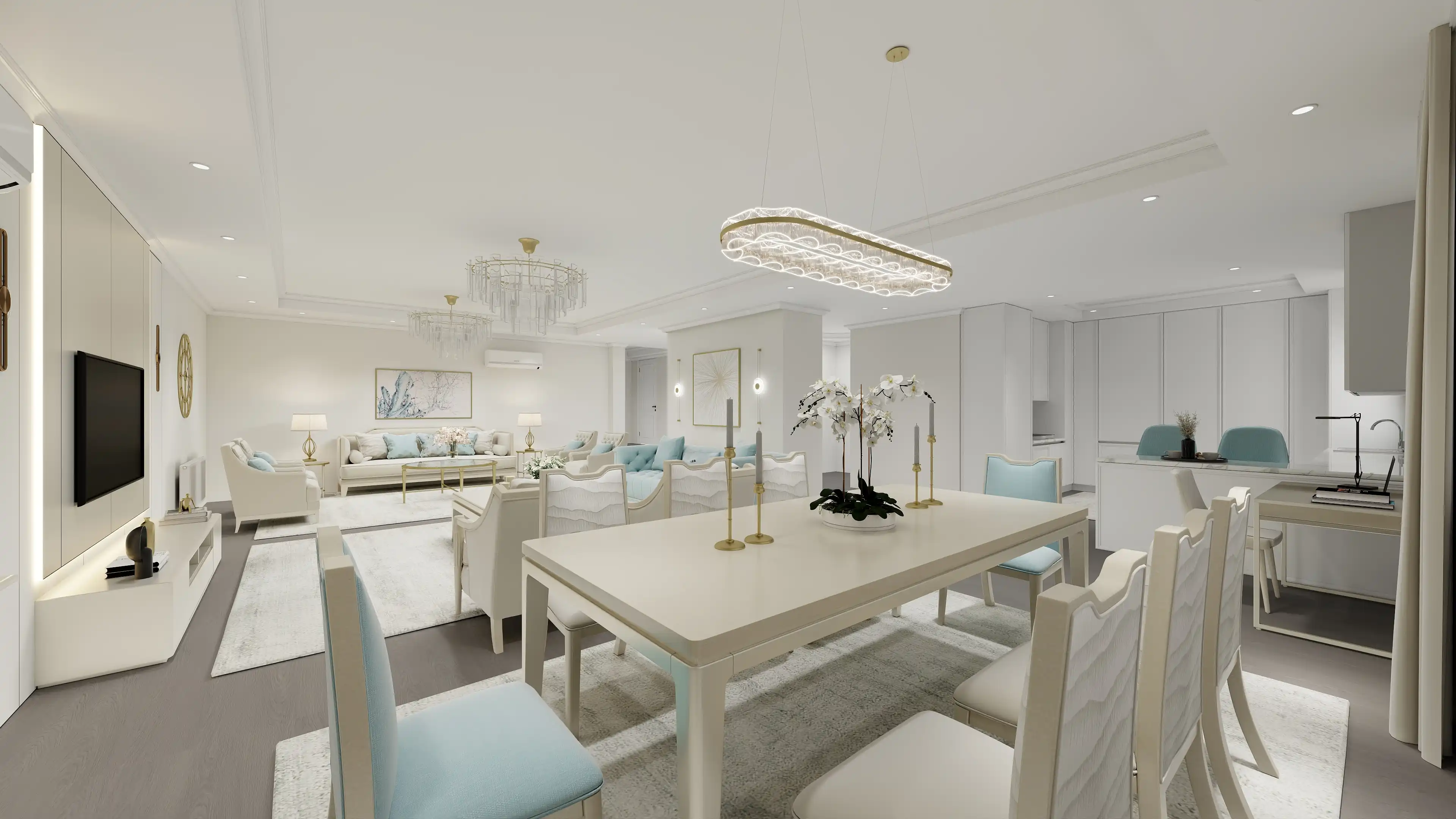 طراحی داخلی سالن