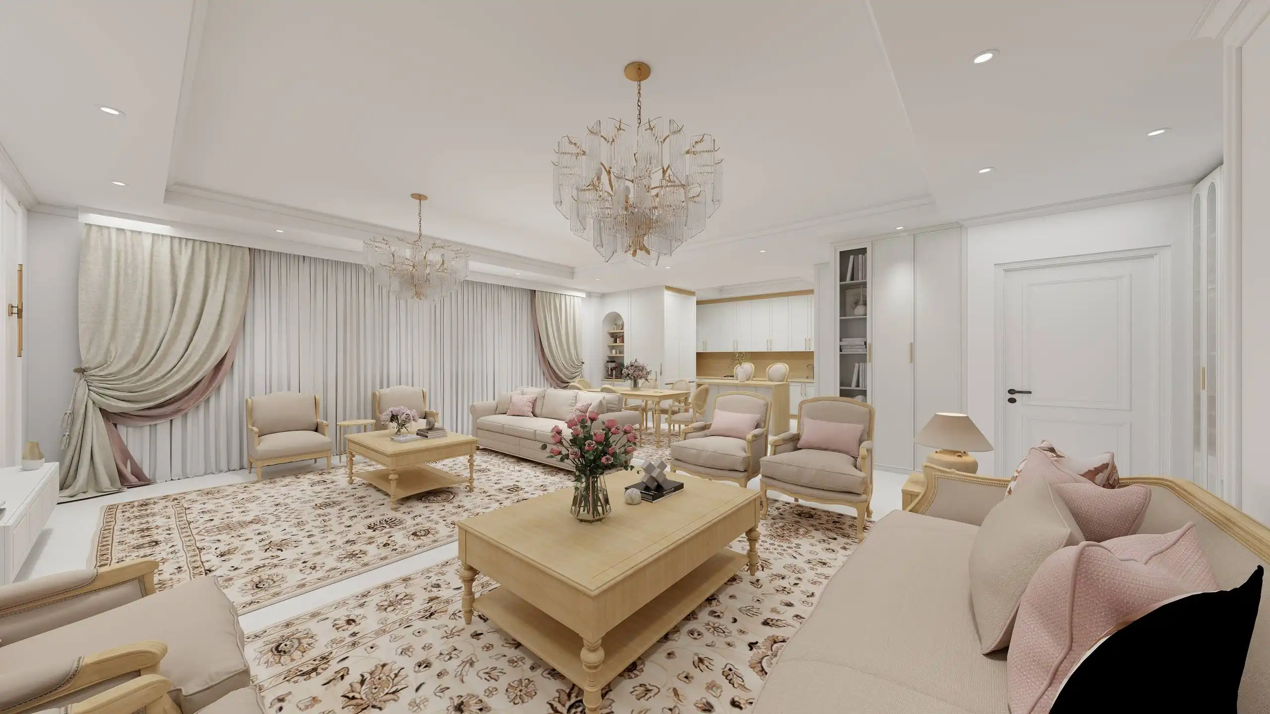 طراحی داخلی سالن