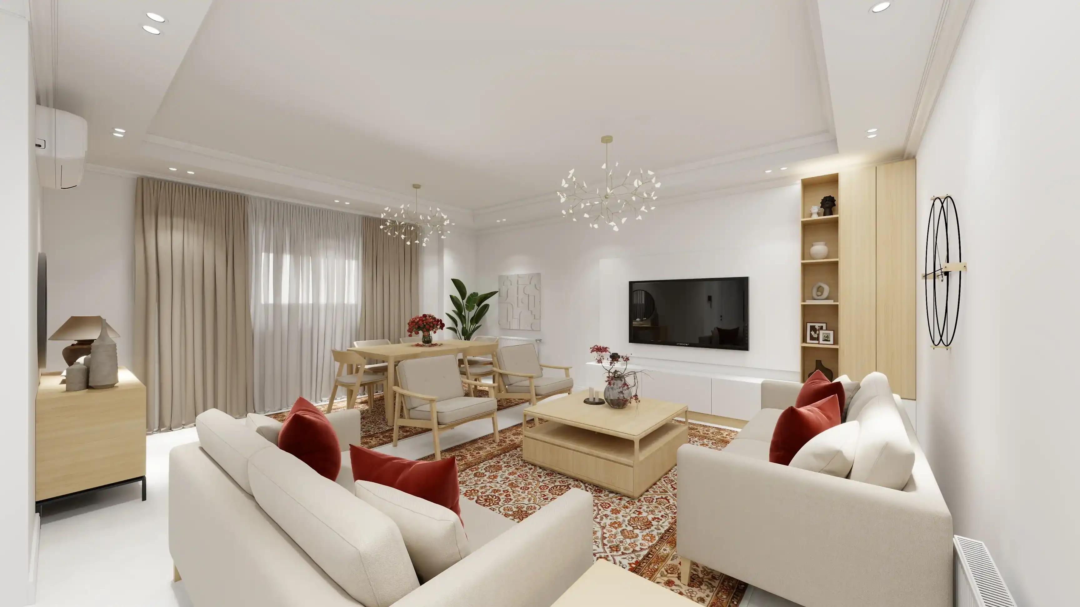 طراحی داخلی سالن