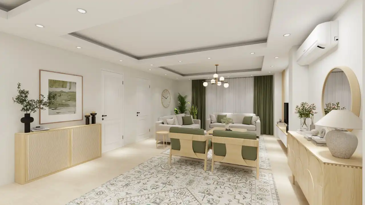 طراحی داخلی سالن