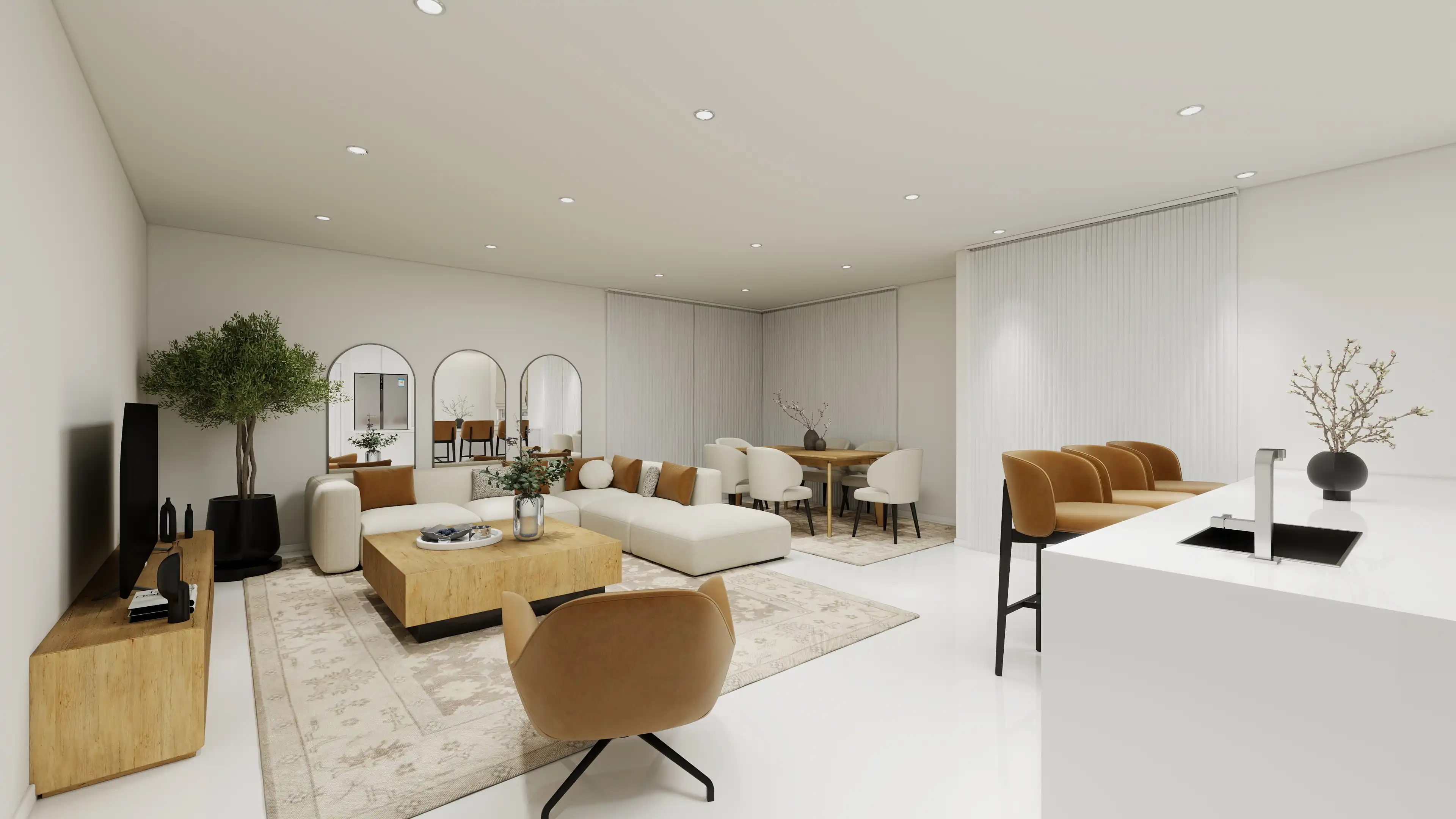 طراحی داخلی سالن