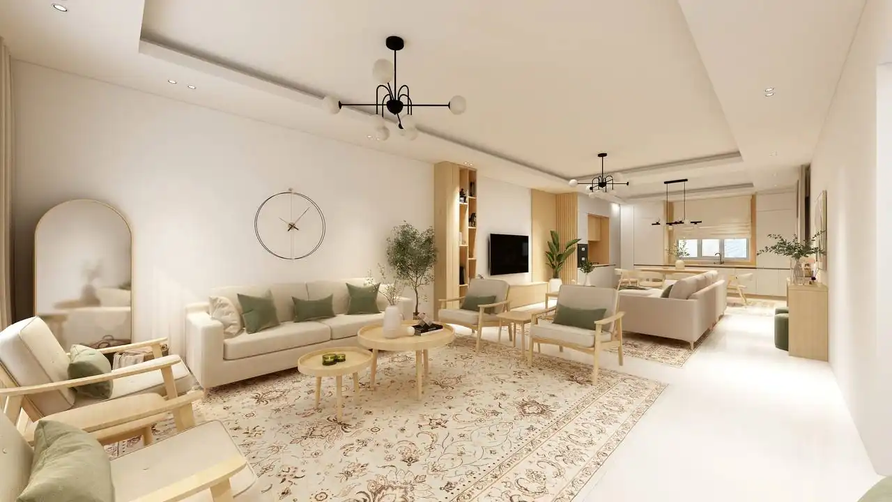 طراحی داخلی سالن