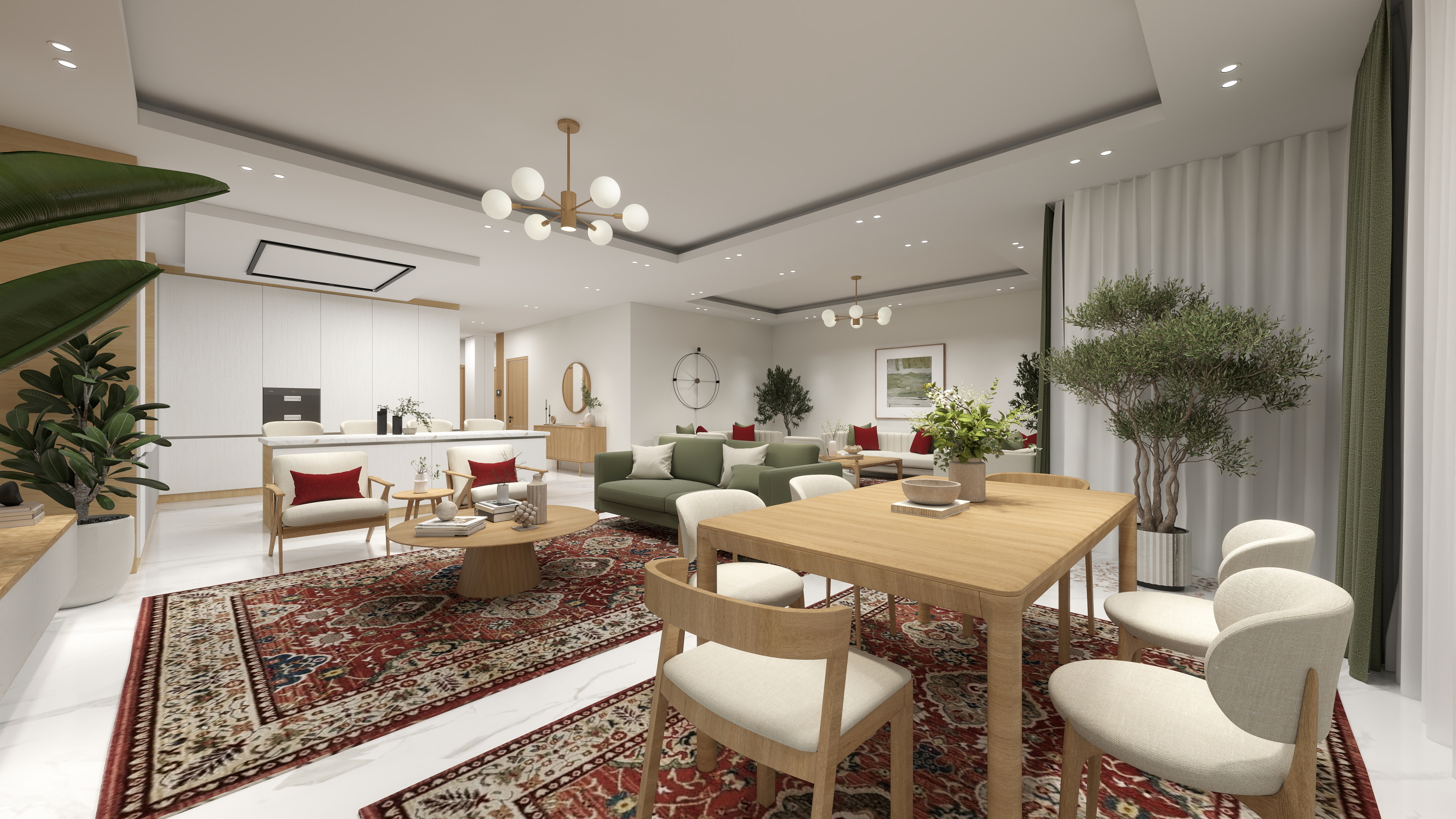 طراحی داخلی سالن