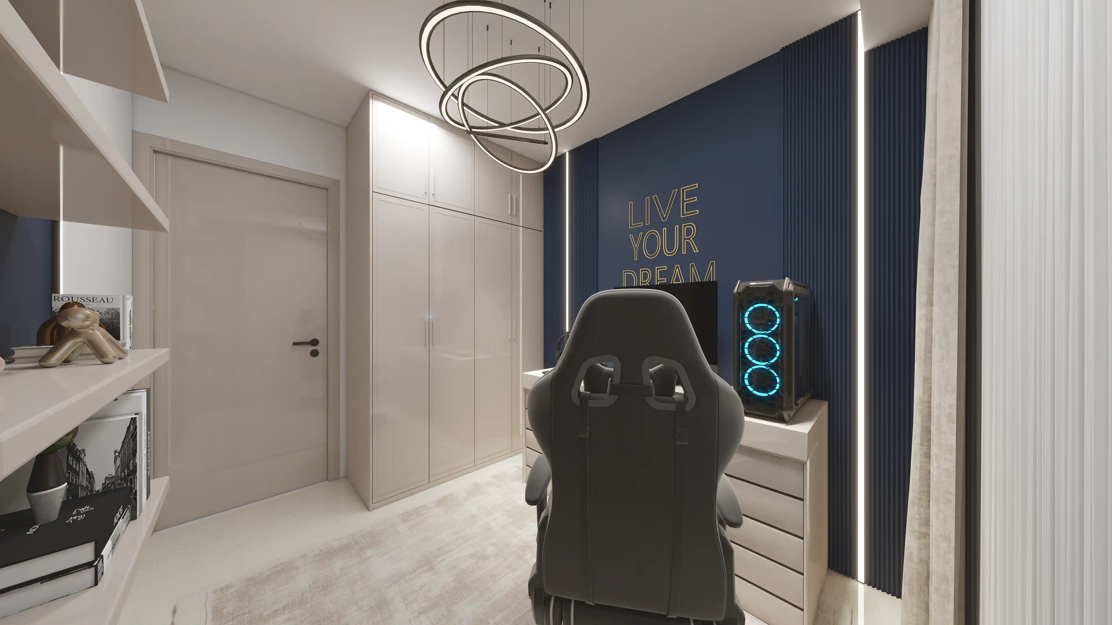 طراحی داخلی اتاق گیمینگ