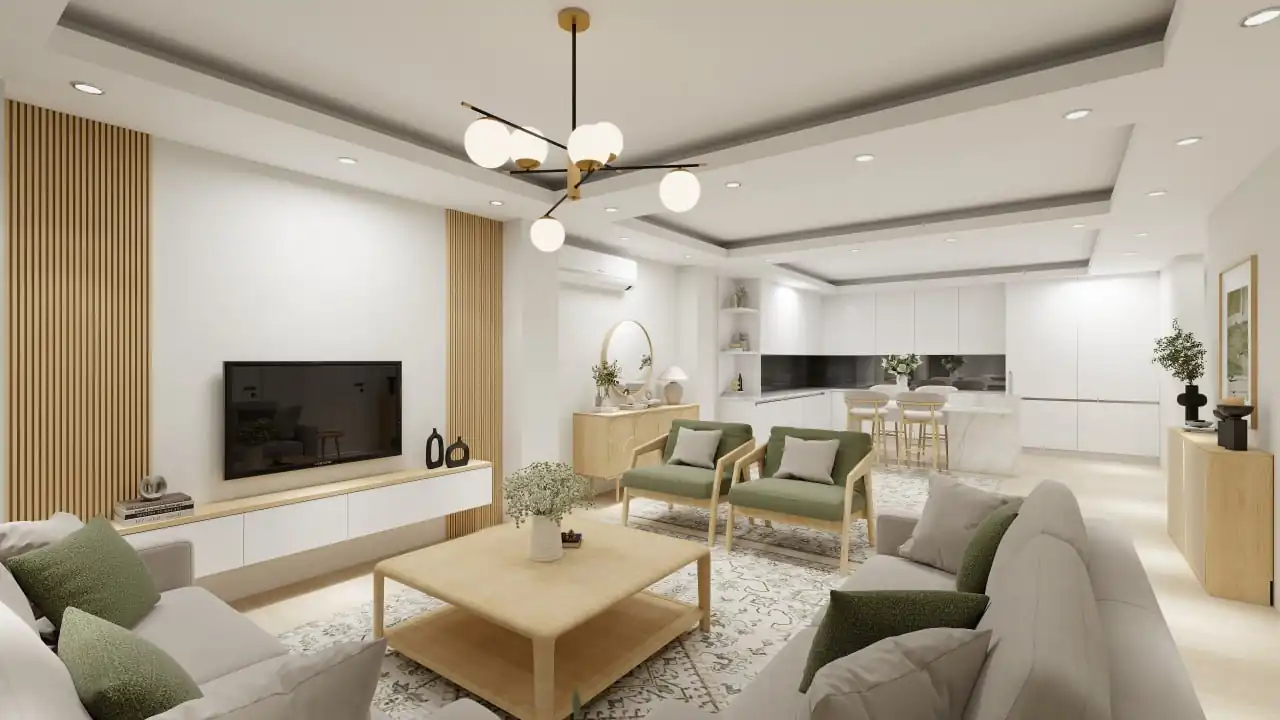 طراحی داخلی سالن