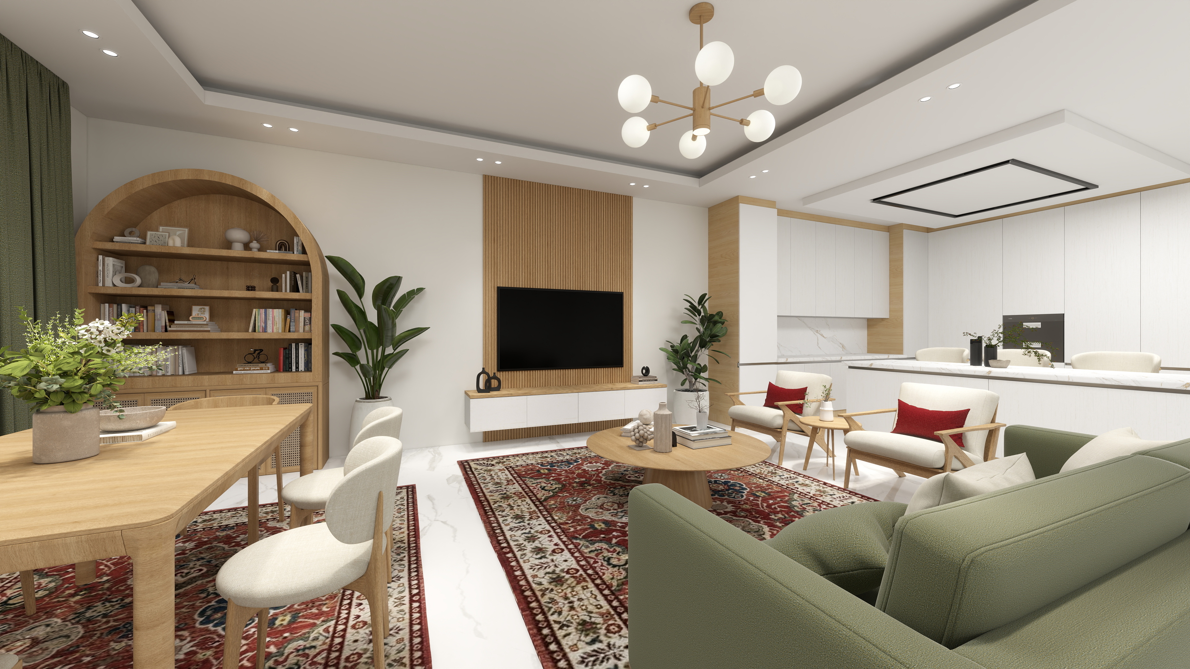 طراحی داخلی سالن