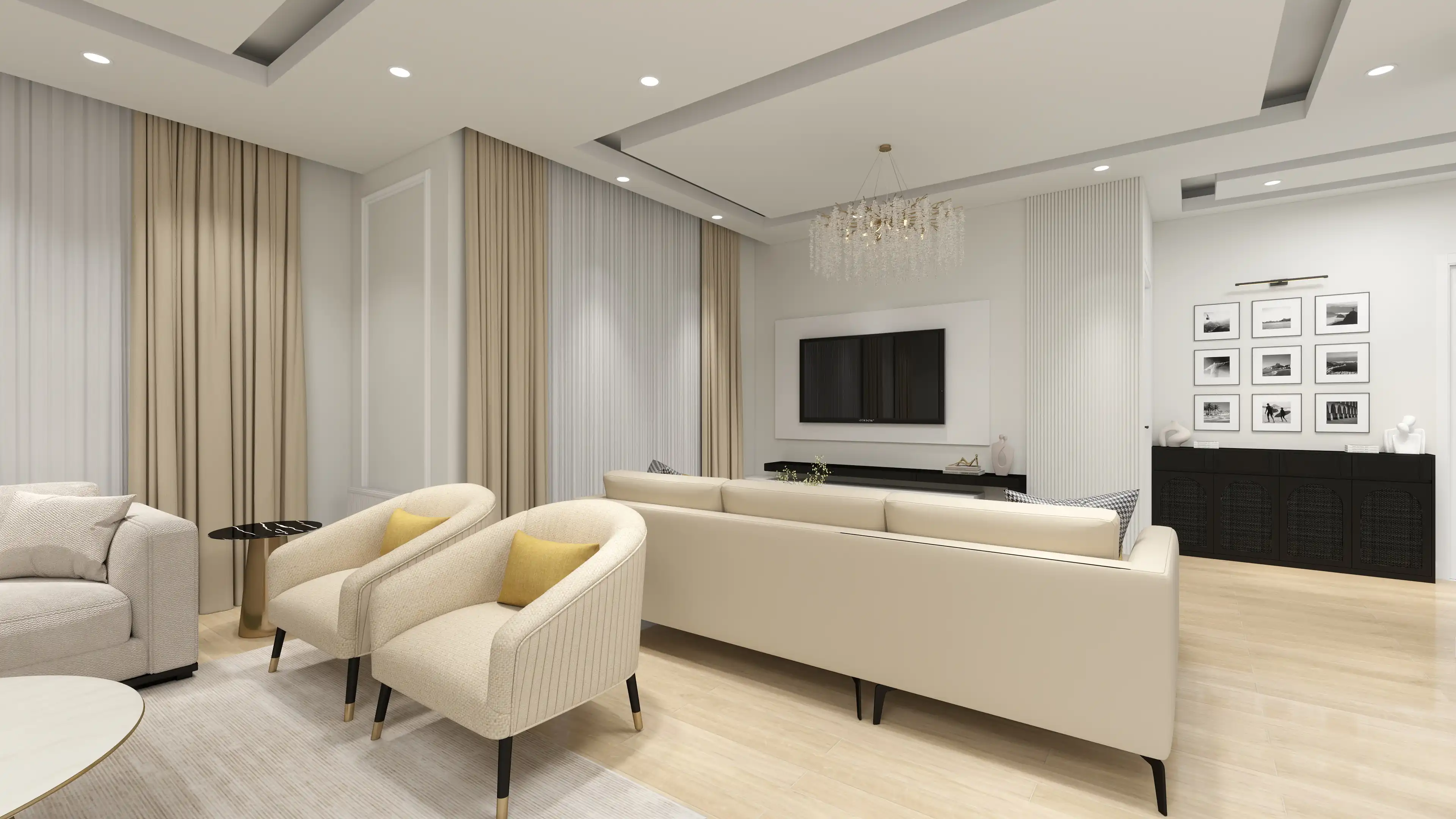 طراحی داخلی سالن